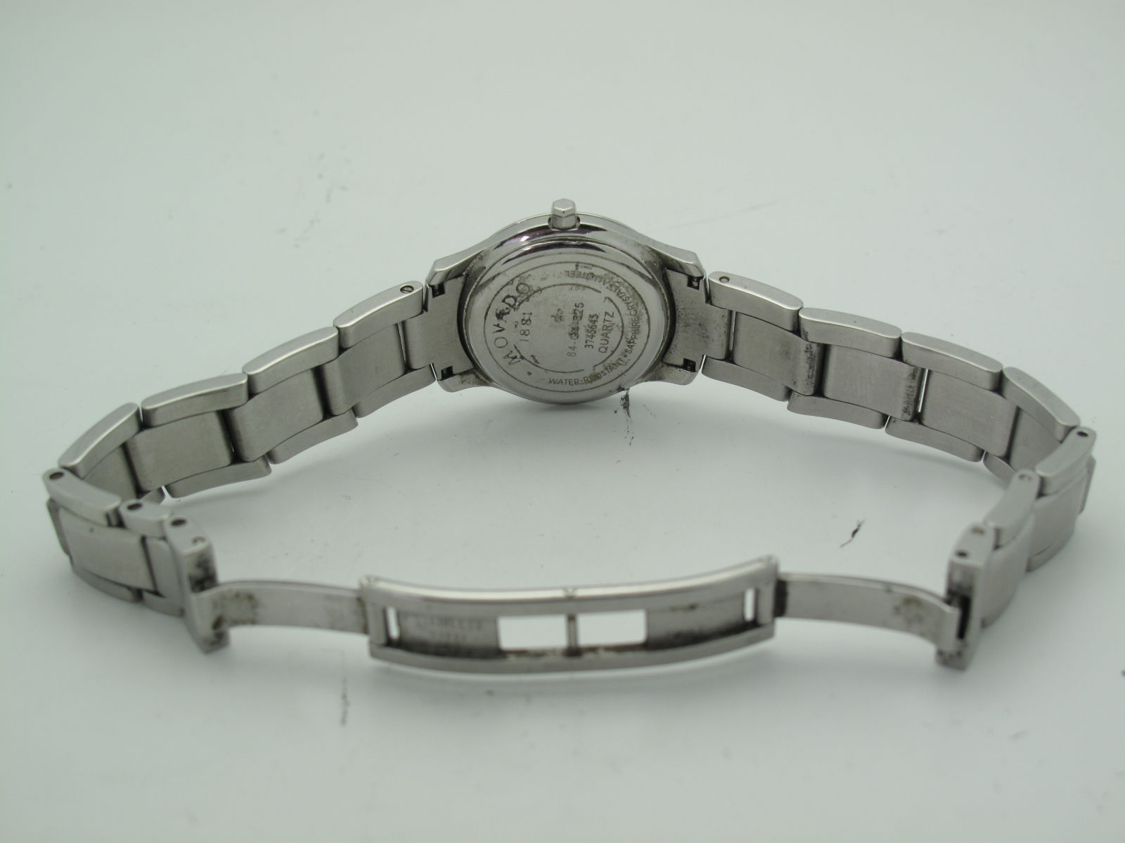 Movado Ladies Black Dial Stainless Steel Bracelet Watch 0604061 | eBay