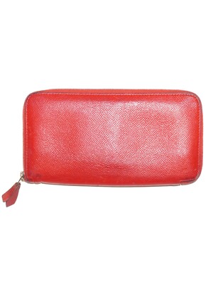 Vintage Hermes Geldbörse Clutch rot Leder