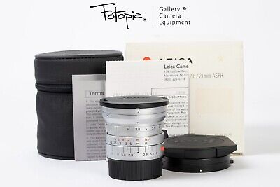 Leica Elmarit-M 21mm F2.8 ASPH - Silver / 11897 with packing Leica Elmarit-M 21mm F2.8 ASPH - Silver / 11897 with packing