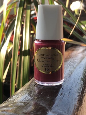 Christian Dior Nail Enamel #854 CHEZ SOI AT HOME RED discontinued