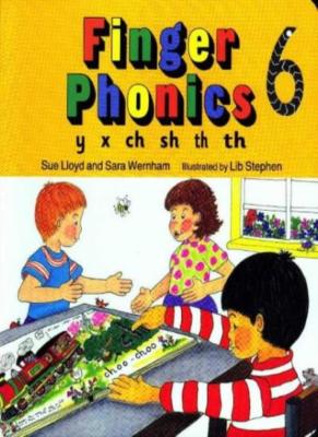 Finger Phonics Book 6: Y, X, Ch, Sh, Th/Board Book (Bk. 6) By Su