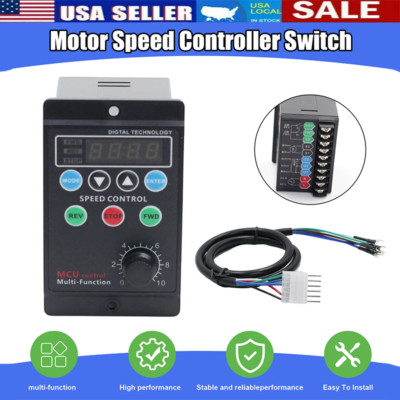 120W AC 110V 3A Digital Motor Speed Control MCU Controller Target Value Settable