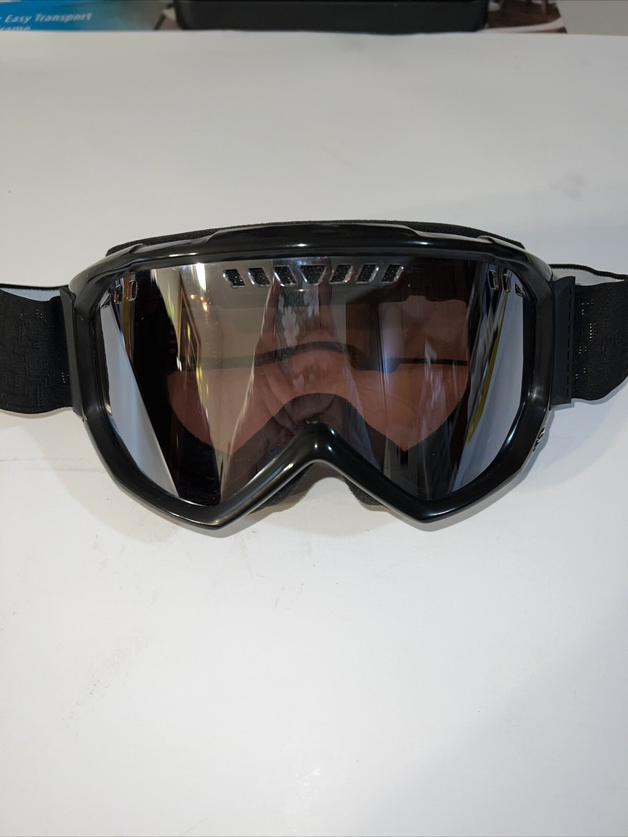 NEW Smith Ski Snowboard Goggles BLACK with Amber Semi 