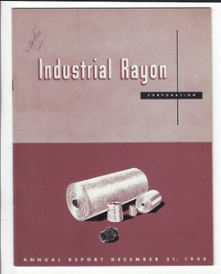 1948 Industrial Rayon Corporation Annual Report