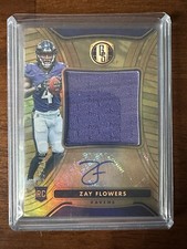 2023 Panini Gold Standard Football Zay Flowers Patch Auto RPA /149 RC Ravens!