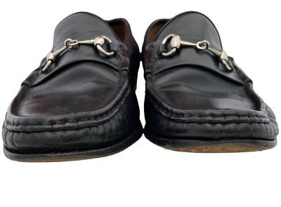 Allen Edmonds Bruzzano Black Leather Horse Bit Moc Toe  display picture 3