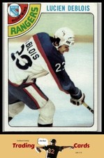 1978-79 Topps #136 Lucien DeBlois New York Rangers RC Hockey Card VG/EX