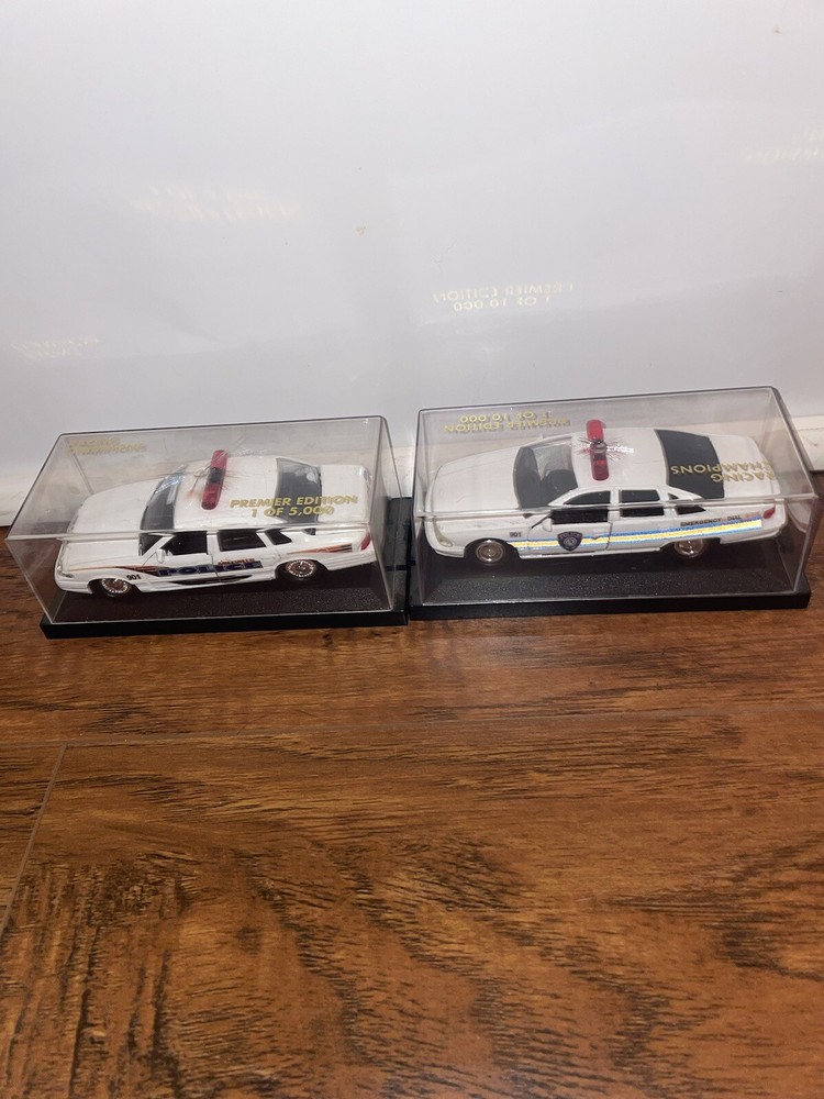 Toy Police Car Model Racing Champions Millville Chief Rare 1:43 Scale Case White