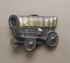 Vintage Covered Wagon Belt Buckle Prairie