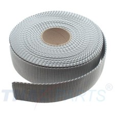 10m Gurtband 40mm Breit - ca. 1,6mm stark - Silbergrau Taschengurt Taschenband
