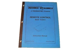 Thermal Dynamics RC6010 instruction manual