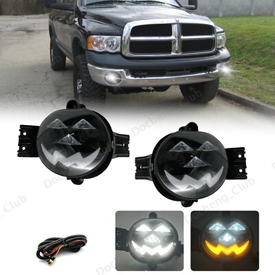 Built-in LED Clear Fog Light For 2002-2008 DODGE RAM Durango W/ Wire - Foto 7