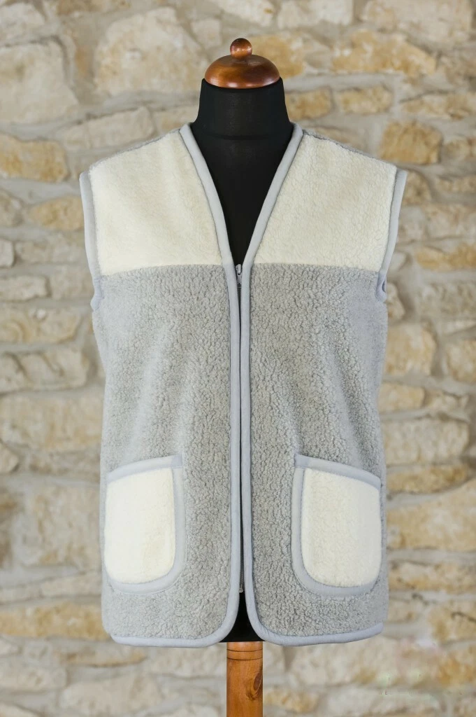 Weste Wollweste Merino Schafwollweste 100% WOOLMARK