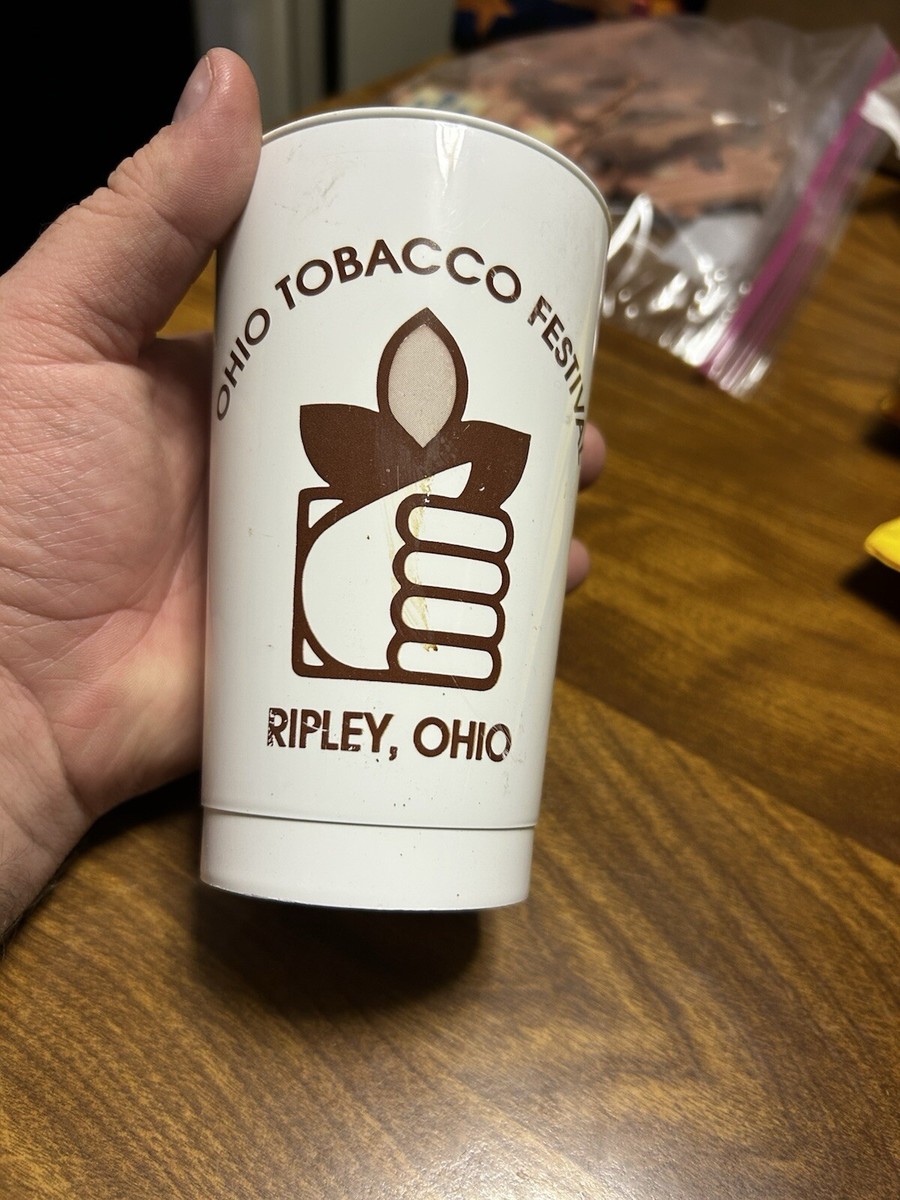 Ohio Tobacco Festival Ripley Ohio Plastic Souvenir Cup Brown County