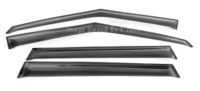 4 Pcs Window Visor Sun Shade Vent Rain Wind Guard Fit 22-Up Mitsubishi Outlander