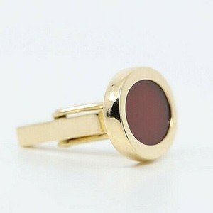 cufflink 18k carnelian tiffany rare gold