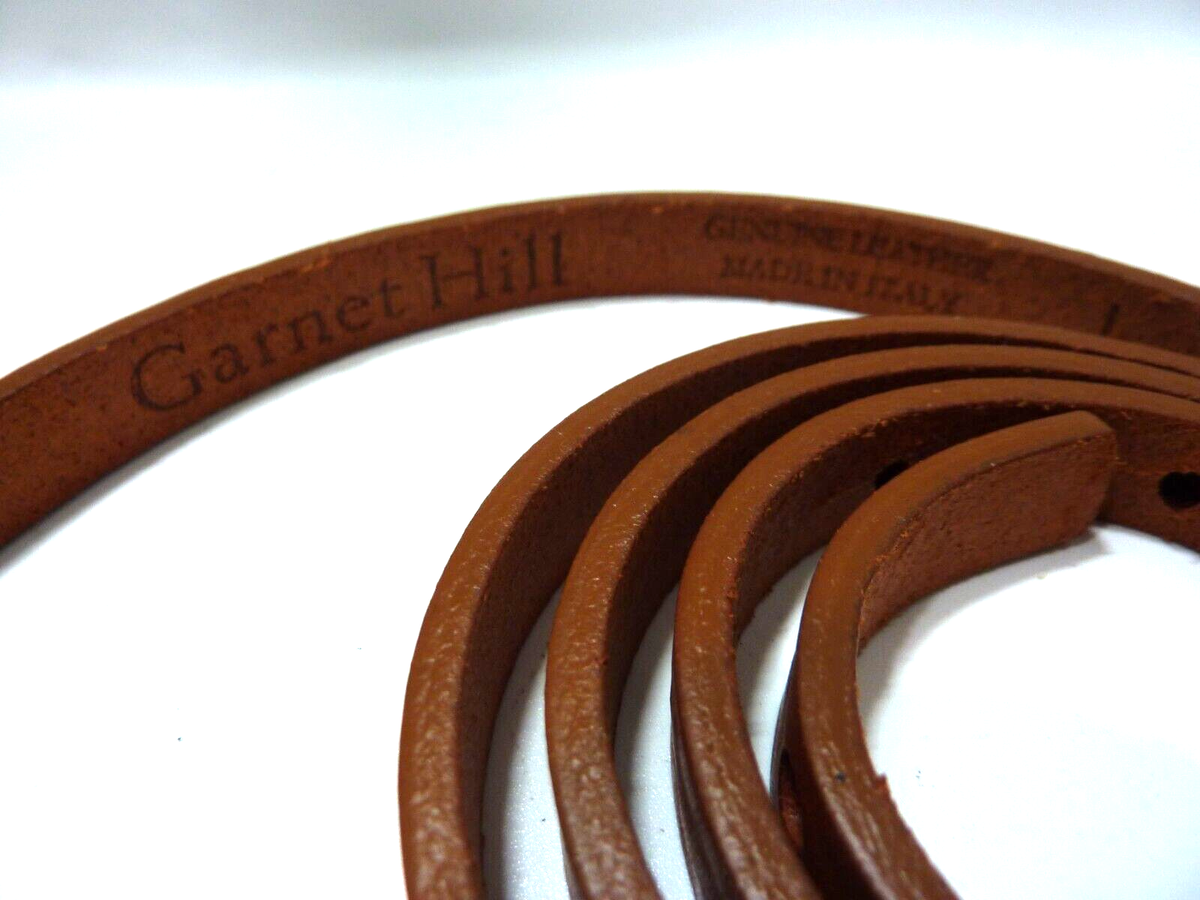 Garnet Hill leather made in Italy skinny belt GARNET HILL Italian LEATHER SKINNY BELT SIZE L | eBay main image 2