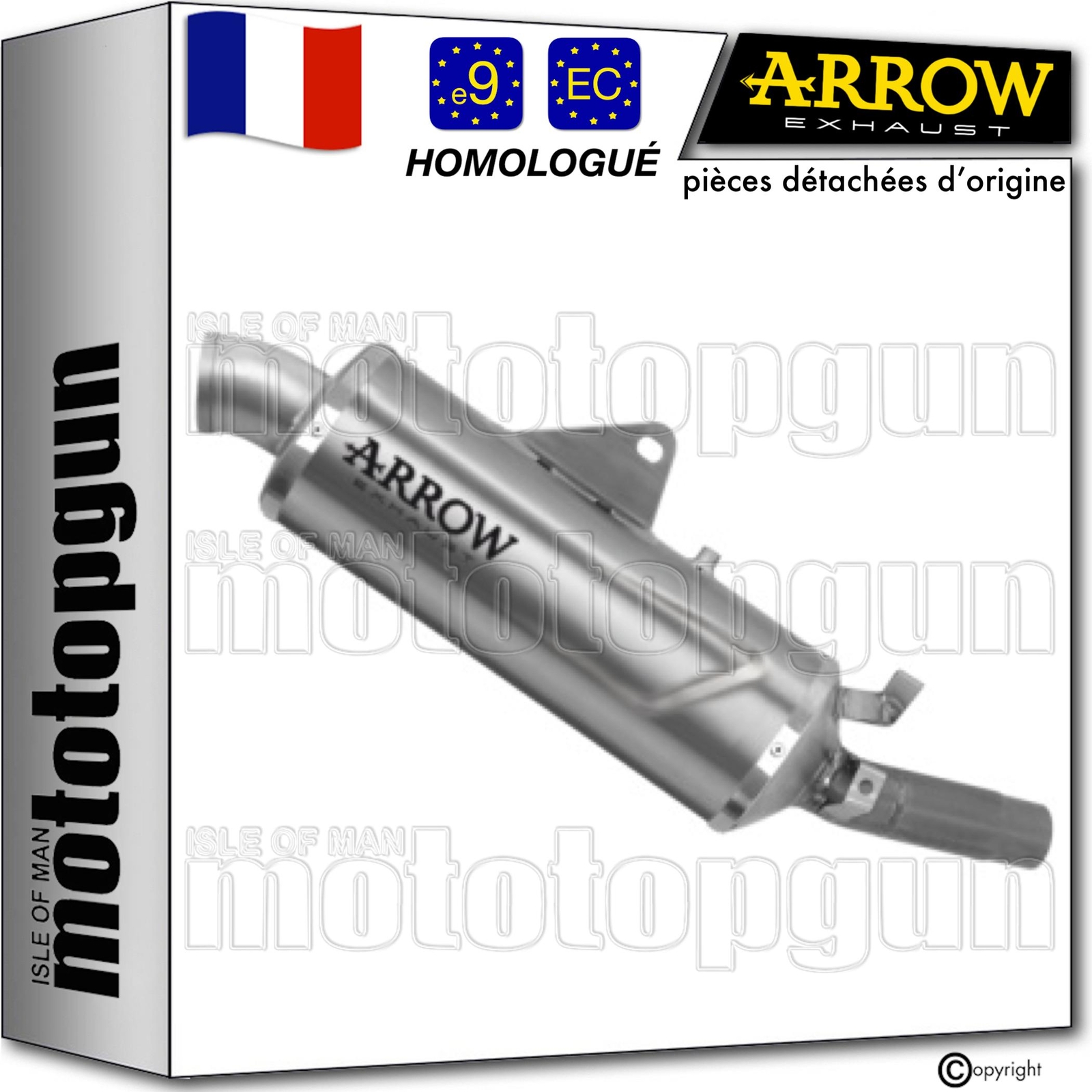 Pot d'échappement Arrow Indy-Race Evo pour moto Ducati Desert-X 950 2024