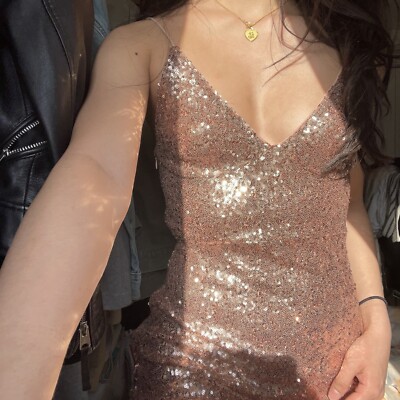 pink sparkle club dress Sparkly Club Dress Sleeveless Glitter Club Dress Sexy Female Sequin Fringe  Dress O
