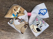 Disney Lady And The Tramp Scamp Siamese￼ Cat Hair Bow Birthday Party
