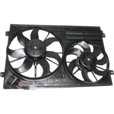 New Dual Radiator & Condenser Cooling Fan Assembly / Shroud Motor Blade 2090196