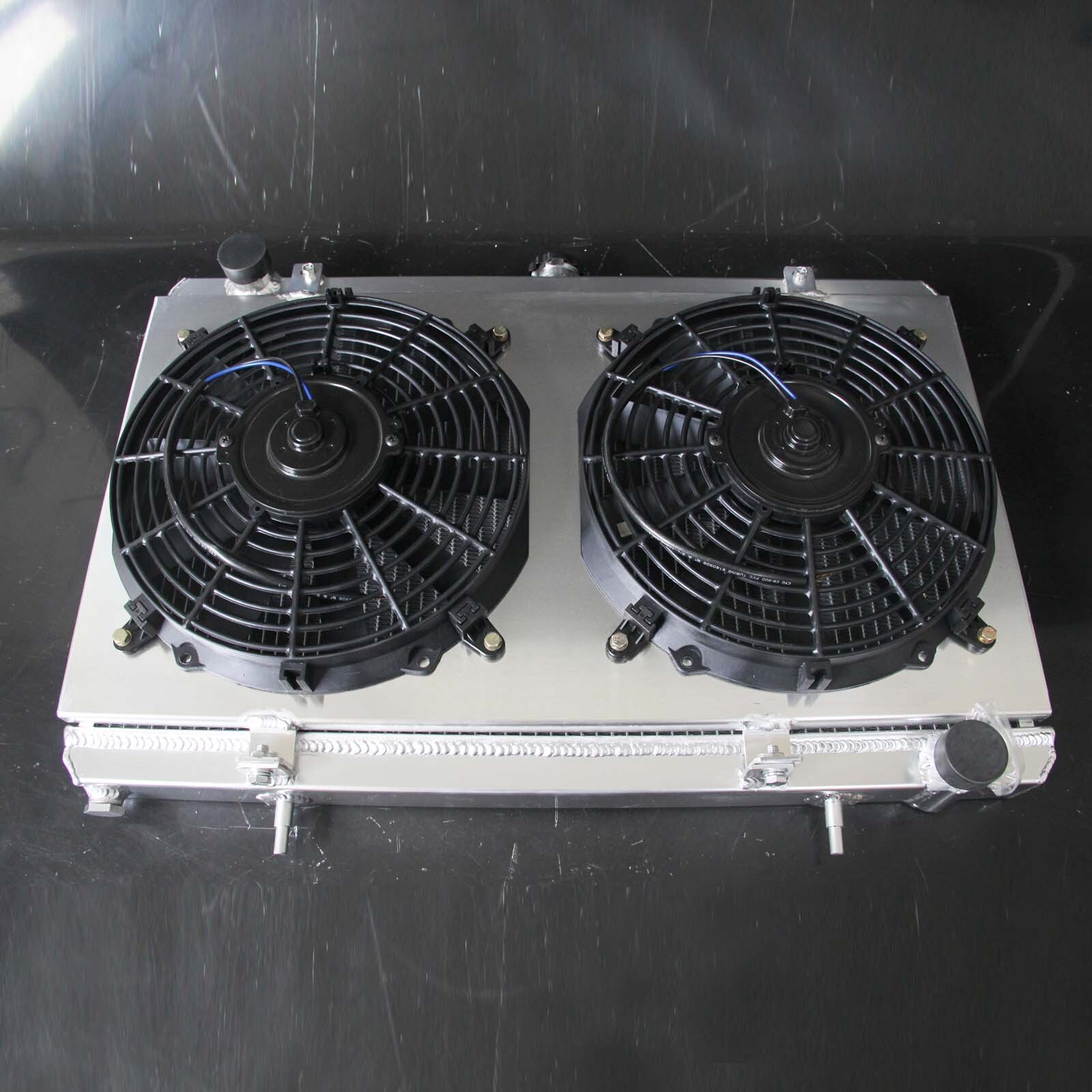 Aluminum Radiator + Fan Shroud For NISSAN S13 SILVIA SR20DET 19891994