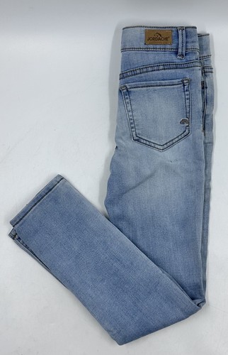 Girls' Long 3/4 Zip Sweater & High-Waisted Adjustable Skinny Jeans Size M (7-8) - Picture 5 of 5