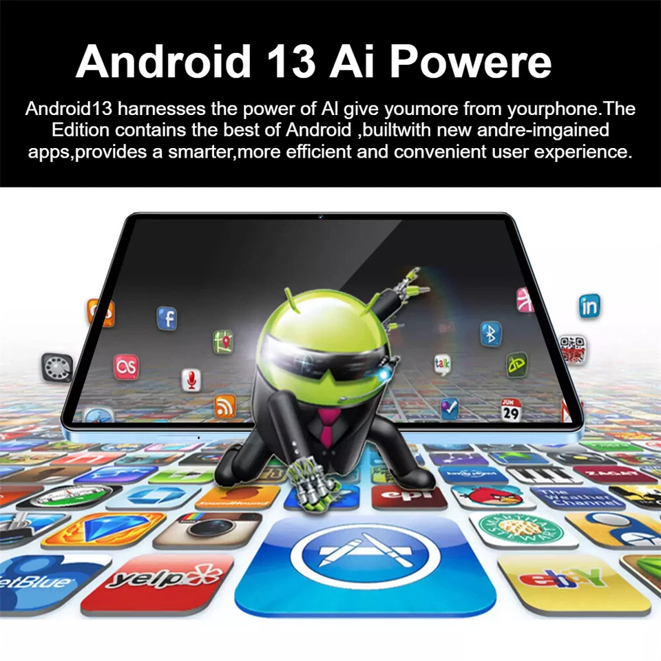 2025 S30 Pro Tablet PC WiFi 4+128GB Android 13 6000mAh Octa-Core Tablet Pad Gift - Image 4 of 4