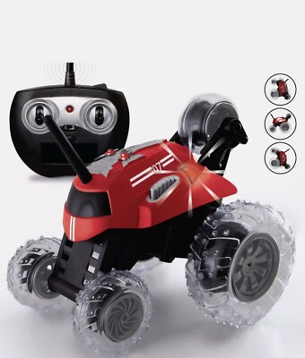 Sharper Image Thunder Tumbler Remote Control 360 Spinning Car, Red