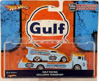 Drag Dairy Custom Hot Wheels Team Transport GULF RACING w/ RR