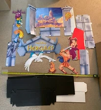 Hercules STANDEE movie promo promotional cardboard Walt Disney rare VHS video