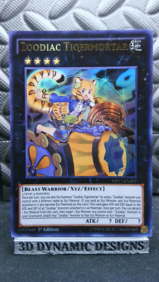 Yugioh Zoodiac Tigermortar MP17-EN207 Ultra Rare 2017 Mega Tin NM