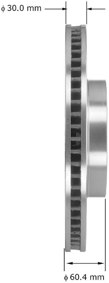 盘式制动转子适用于 2007 - 2014 雷克萨斯 LS460 BENDIX — 第 3/3 张图片