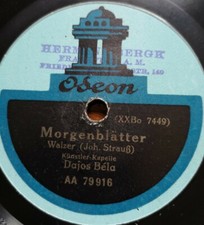 Dajos Bela "Morgenblatt / Schatzwalzer" early Odeon 78rpm 12" płyta szelakowa