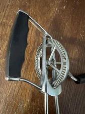 Vintage EKCO Hand Crank Egg Beater Rotary Mixer Stainless Kitchen Utensil EUC 