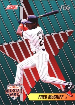 1992 Score Procter & Gamble Fred McGriff #11 San Diego Padres