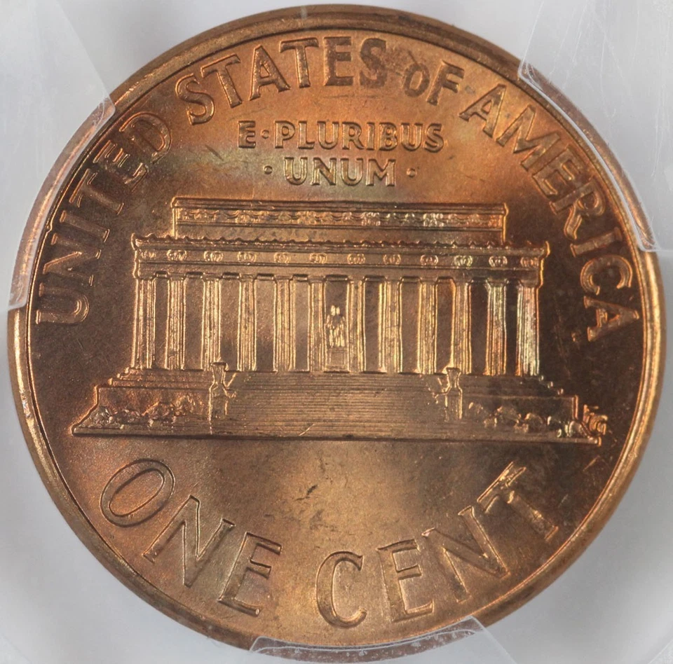 1974 PCGS MS66RD Attractively Toned Lincoln Cent 39220781 - Image 2 of 3