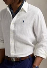 Polo Ralph Lauren Men's White Linen Button-Up Long Sleeve Shirt Sz 4XB|4TG NWT!