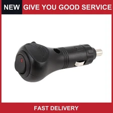 Universal Car Cigarette Lighter Switch Power Socket Plug with LED Pack of 1