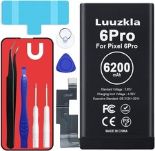 Compatible with Pixel 6 Pro Battery, 6200mAh New Upgrade Super Capacity Batte...