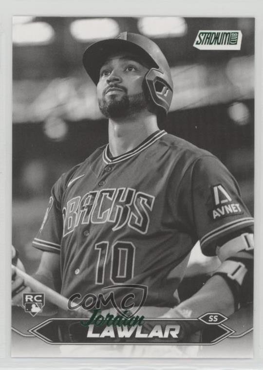2024 Topps Stadium Club Black & White Jordan Lawlar #12 Rookie RC 0k26