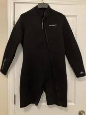 NeoSport 3mm Unisex Shorty Wetsuit, Long Sleeve, front zip Size XL