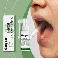 Googeer 30ml Herbal Lung Cleanse Spray Vitamin B1 Lung Support Smooth Breathing 