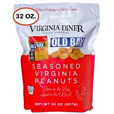 Virginia Diner Old Bay Seasoned Virginia Peanuts, 32 Oz,  Exp:07/27