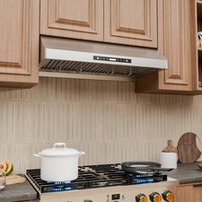 ANLICHO 36 in Under Cabinet Range Hood (OPEN BOX-dented ) Stainless Steel LED