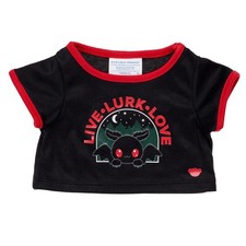 Build A Bear Mothman T- Shirt LIVE LURK LOVE New w/ Tags
