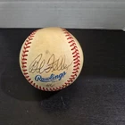 Bob Feller SIGNED AUTO Official American League Baseball HOF Indians NO COA