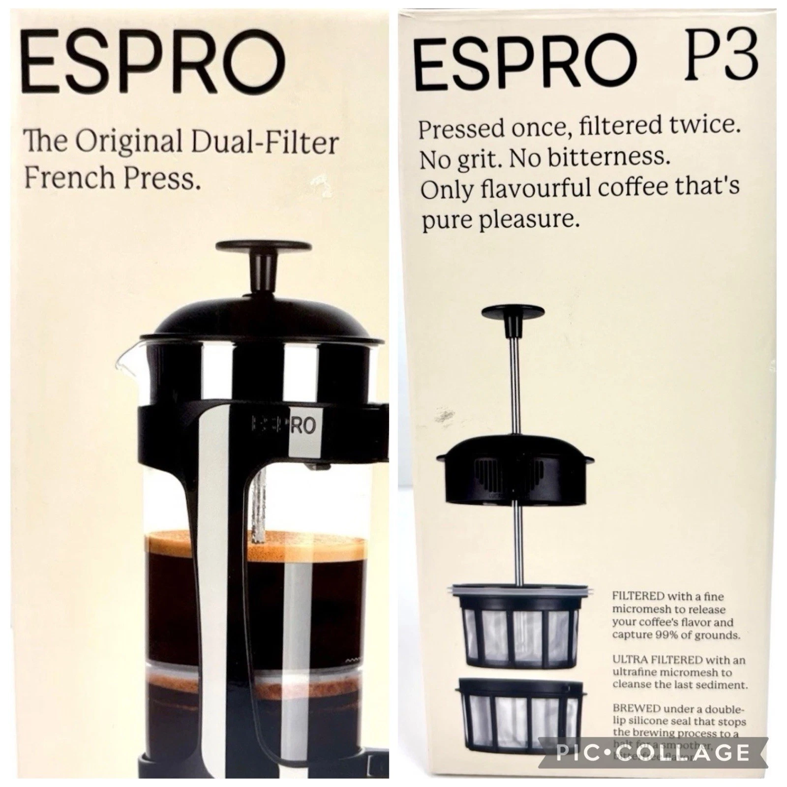 Espro-P3 French Press Double Micro Filter Coffee & Maker 18oz Black New in Box
Opens in a new window