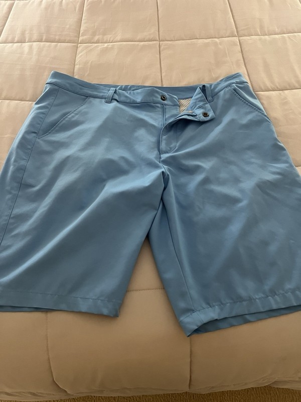  Puma Mens Golf Shorts powdered  Blue Size 38