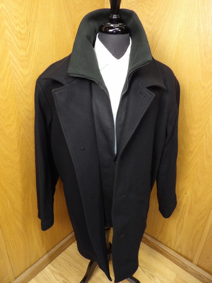 Lauren Ralph Lauren Overcoat Top Coat Winter Coat 54r Wool Nylon Insulated B#7 - Image 3 of 4